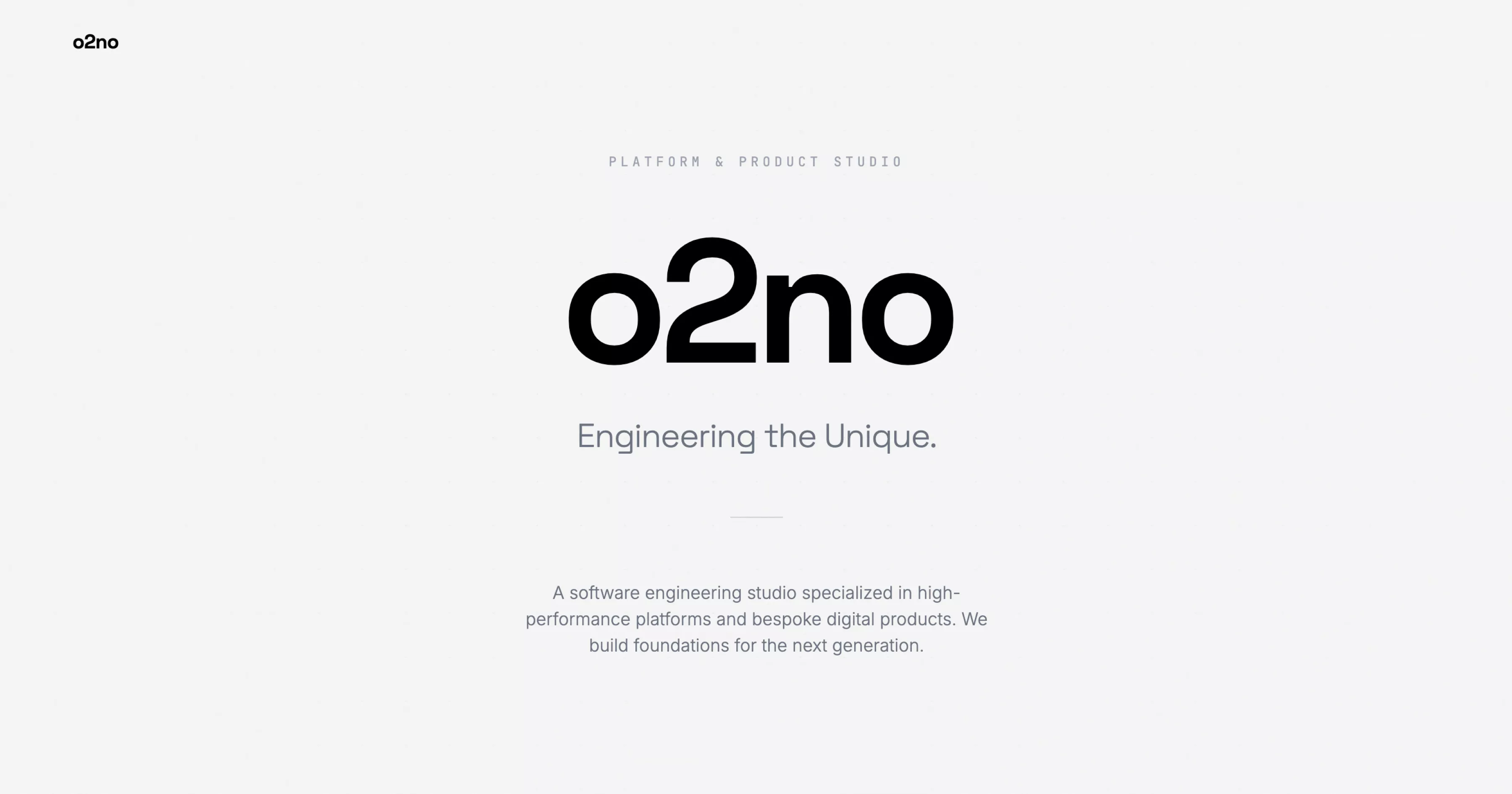 O2no o2no LLC | Engineering the Unique